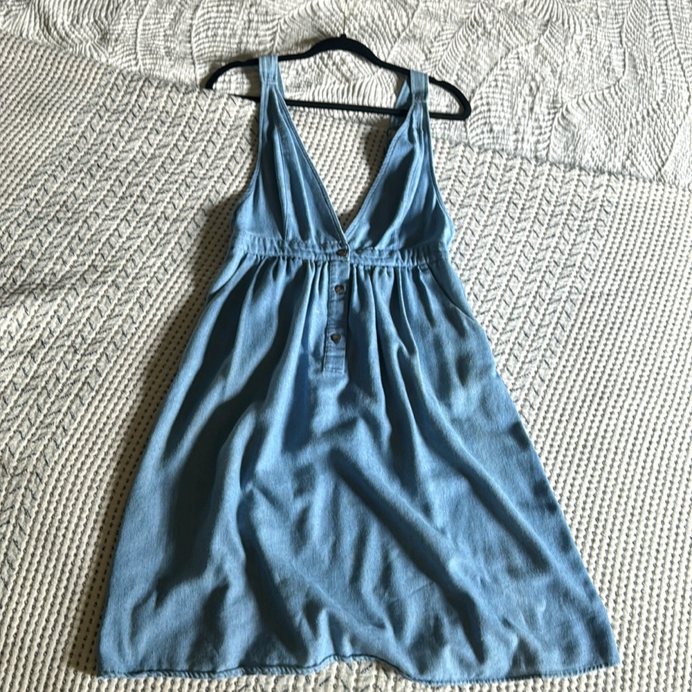 Chambray denim dress